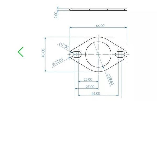 avgaspackning d.29.5mm skoter 50 Minarelli mbk booster nitro piaggio zip typhoon peugeot tgb kinesisk ...