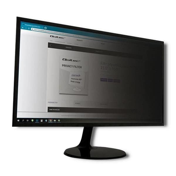 Qoltec GDPR-privatiseringsfilter, 24, 16:10 - 51061