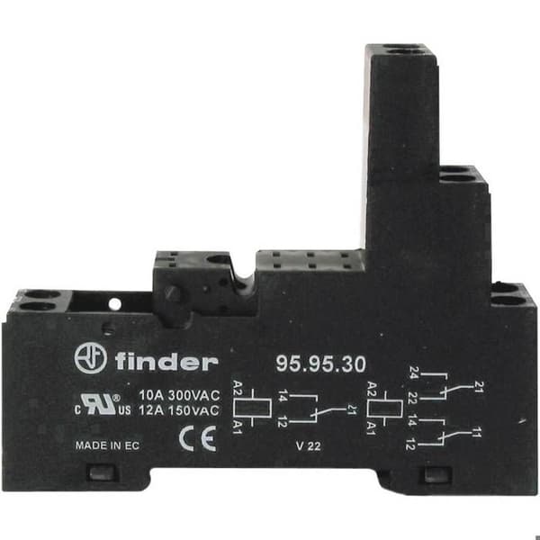 Finder 95.83.30 Relähållare Lämplig för serie (reläer): Finder serie 40 Finder 40.31 (L x B x H) 75 x 15.5 x 42.7 mm