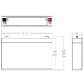 Miniatyrbild 3 av 4: 6V 7Ah batteri