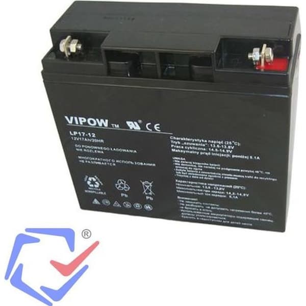 Vipow 12V 17Ah Gel Batteri