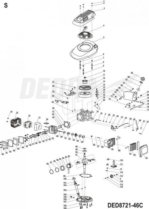 Topplockspackning Dedra - XDED8721-46C-B21-SH03 - Packning
