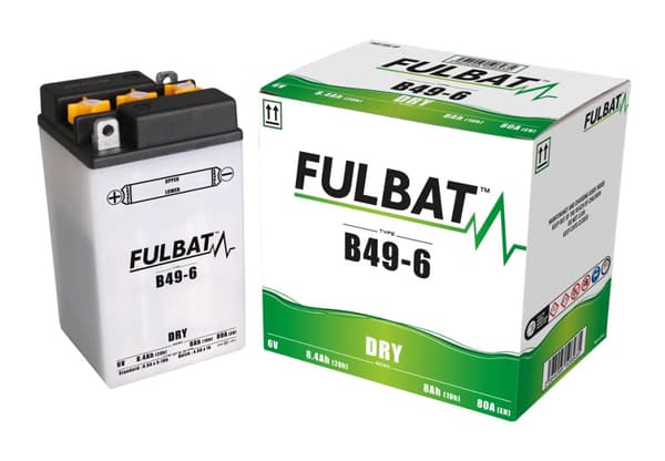 FULBAT B49-6 akku (kuiva, huollettava, mukana happo)