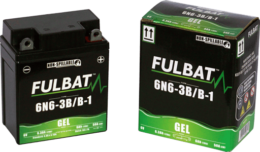 FULBAT 6N6-3B batteri 6N6-3B-1 (Gel, vedligeholdelsesfrit)