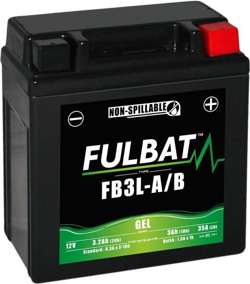 FULBAT YB3L-A YB3L-B batteri (Gel, vedligeholdelsesfrit)