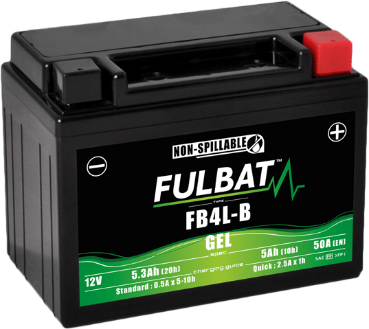 FULBAT YB4L-B batteri (Gel, vedligeholdelsesfrit)