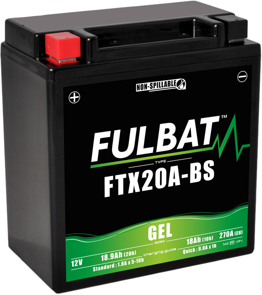 FULBAT YTX20A-BS akku (geeli, huoltovapaa)
