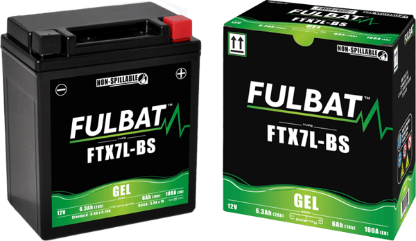 FULBAT YTX7L-BS, FTX7L-BS batteri (Gel, vedligeholdelsesfrit)