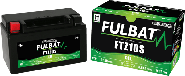 FULBAT YTZ10S batteri (Gel, vedligeholdelsesfrit)