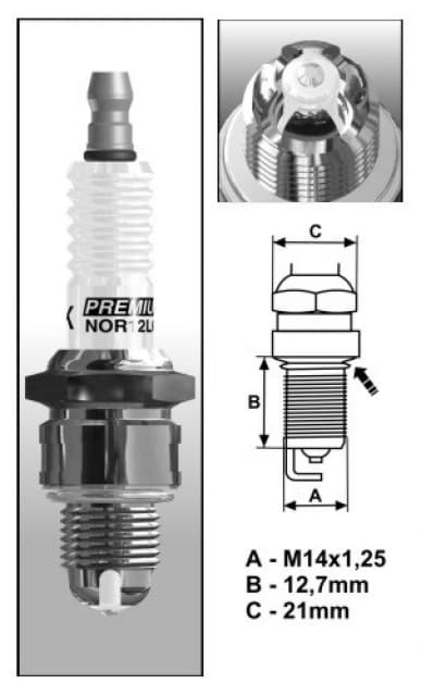 NOR12LGS (3148) BRISKPremium LGS sytytystulppa