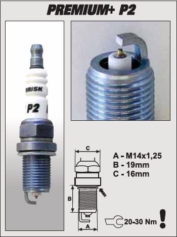 P2+ (1620) DR15YIR-1 iridiumsytytystulppa BRISK Premium+ IRIDIUM sytytystulppa