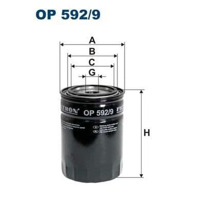 FILTRON Oljefilter OP592/9