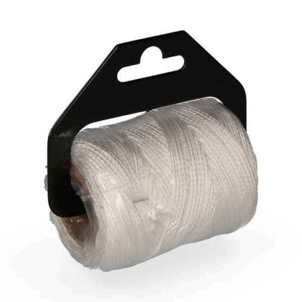 Rulle av flätad polypropen 8842 100mts - vit edm