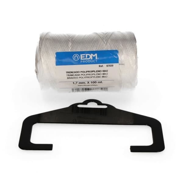 Rulle av flätad polypropen 8842 100mts - vit edm