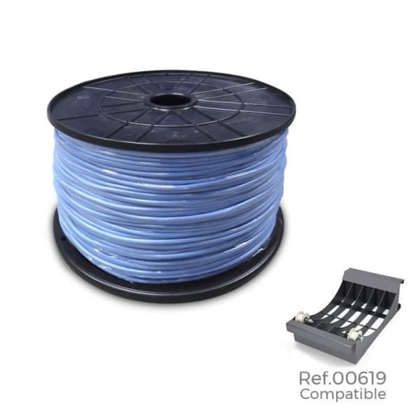 Flexibel kabelrulle 1,5 mm blå 1000mts (stor rulle ø400x200mm)