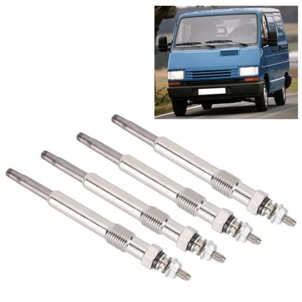4 delar glödstift 7700100558 Passar för Renault Clio Kangoo Trafic -SURENHAP