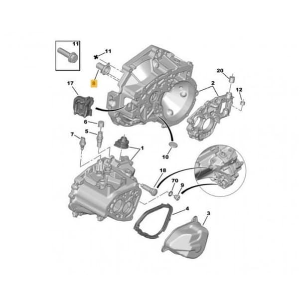 Frikopplingsguide AX Berlingo C1 II C3 Saxo 210538 210514