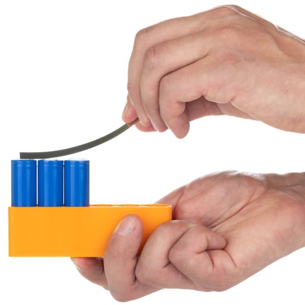 Fast batterisvejseform til 4 celler