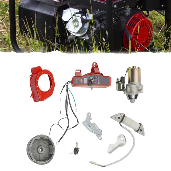 Elektrisk Startmotor Tändsystem, Kompatibel med Honda GX160, Hållbar Aluminiumkonstruktion, Lätt Installation