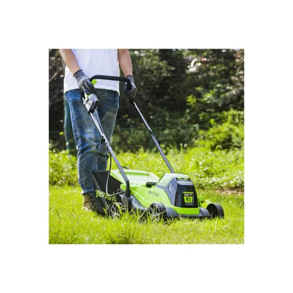 GREENWORKS sladdlös gräsklippare 33 cm GD24LM33K4 - laddare + 4Ah batterisats - 2516107UB