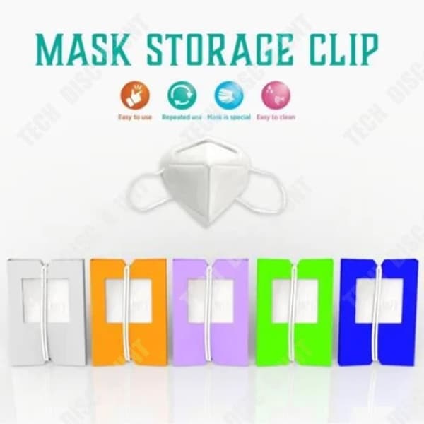 TD® Portable Face Shield förvaringsklämma Dammtät hopfällbar miljöskyddsförvaringslåda