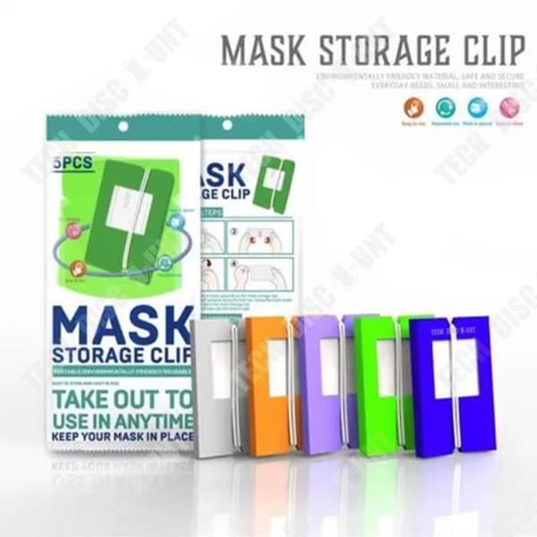 TD® Portable Face Shield förvaringsklämma Dammtät hopfällbar miljöskyddsförvaringslåda