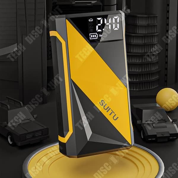 TD® Bärbar billuftpump billuftpump elektrisk trådlös däckluftpump bil högeffektsladdningsmodell