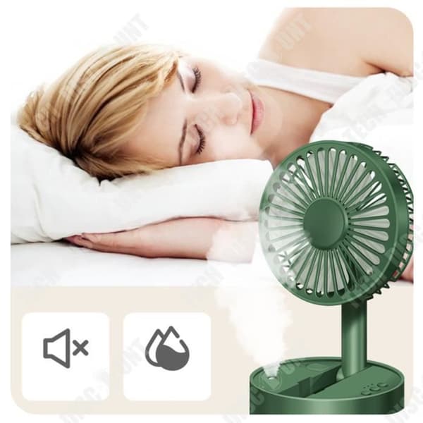 TD® Liten USB-skrivbordsfläkt Liten skrivbordsfällbar fläkt Mute Spray Light Mini Shaking Head Fläkt
