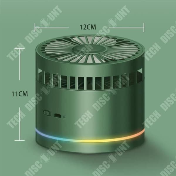 TD® Liten USB-skrivbordsfläkt Liten skrivbordsfällbar fläkt Mute Spray Light Mini Shaking Head Fläkt