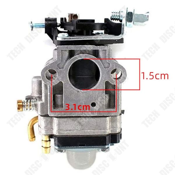 TD Carburetor 1,5 cm röjskärarförgasare passar en mängd olika gräsklippare och röjklippare 44-5 4