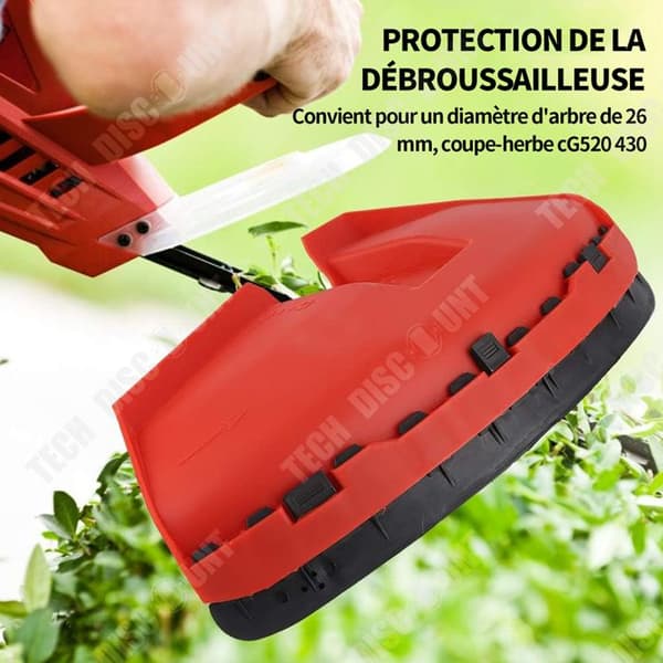 TD röjsågsskydd 37x 21,5 cm röd ABS universal röjsågsskydd röjsågsskyddskåpa