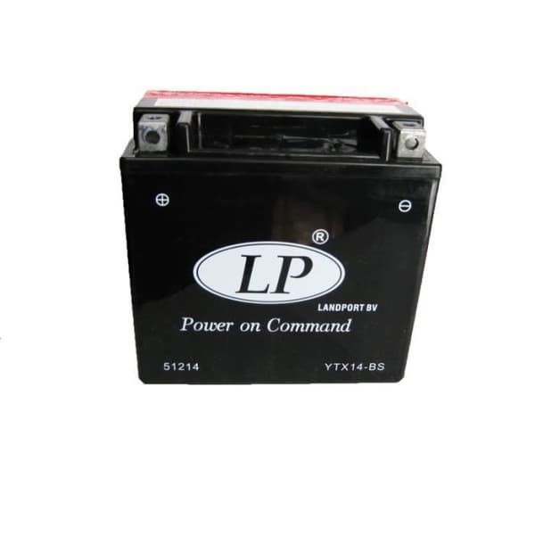 Batteri Fordon - Tashima eller Landport - Motorcykelbatteri 12V 12Ah underhållsfritt YTX14-BS / GTX14-BS