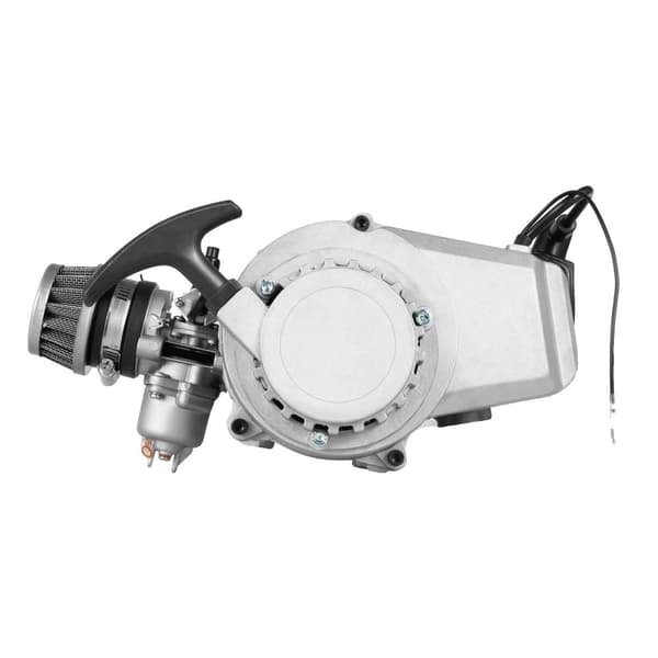 49CC 2-taktsmotor, hög effektutgång, hållbar aluminiumkonstruktion,Silver