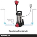 Miniatyrbild 4 av 6: Powerplus Elektrisk Vattenpump POWEW67915 - Cirkulationspump med 900 W, maximal temperatur 35°C, 13.000 l/h, Trädgårdsverktyg