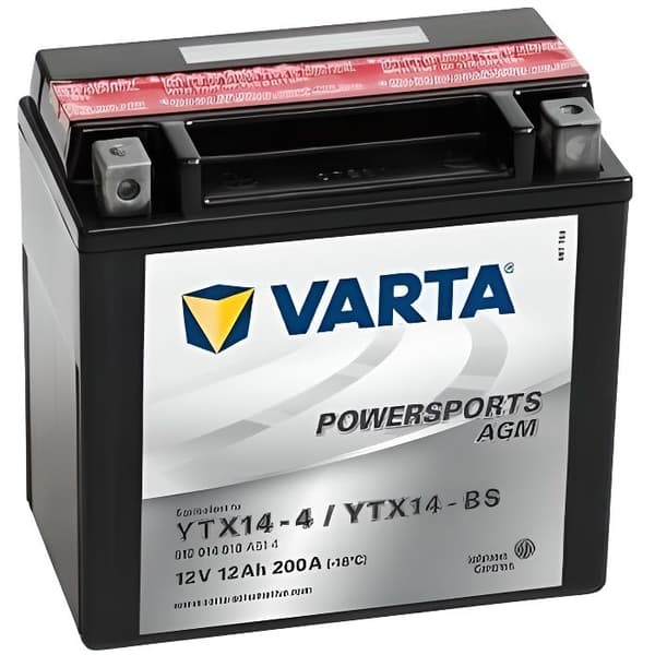 Varta Motorcykelbatteri Powersports AGM YTX14-4/YTX14-BS