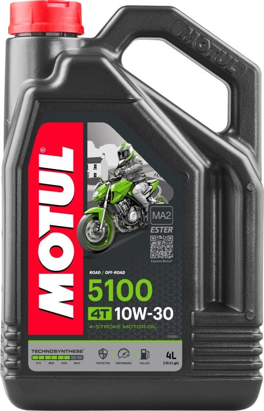 MOTUL ÖLJY 10W30 4L 5100 4T ESTERITEKNOLOGIA/ MOOTTORIPYÖRÄT