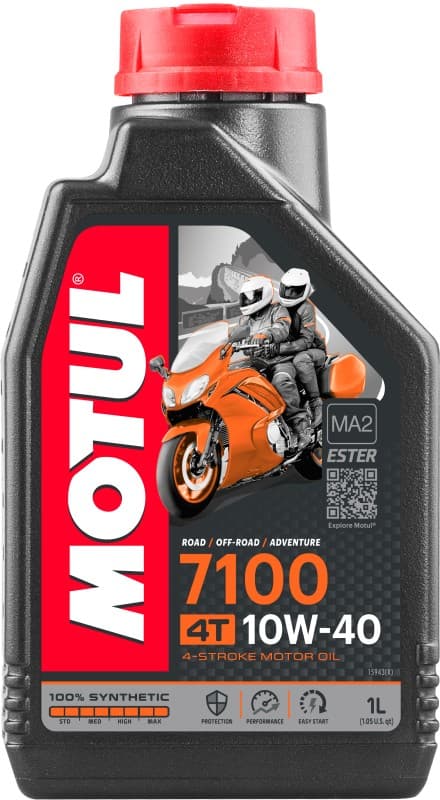 MOTUL OLIE 10W40 1L 7100 MA2 4T/MOTORCYKLER