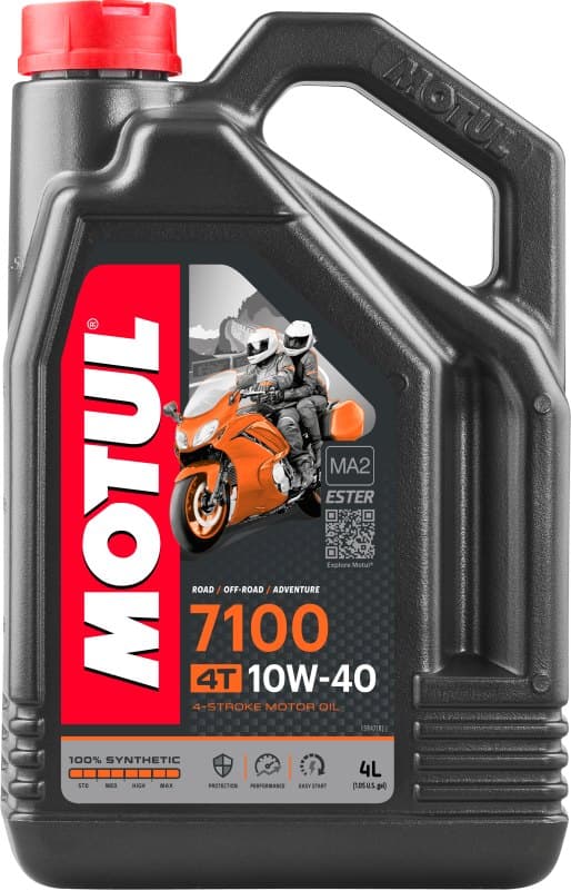 MOTUL ÖLJY 10W40 4L 7100 MA2 4T/MOOTTORIPYÖRÄT