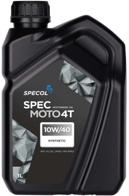SPECOL OLIE 10W40 1L SPEC MOTO 4T SYNTETISK/ MOTORCYKLER