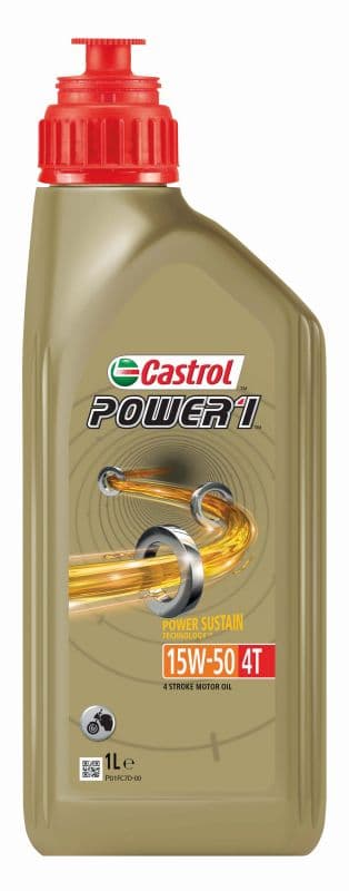 CASTROL 15W50 1L POWER 1 4T PUOLISYNTHETISET/MOOTTORIPYÖRÄT