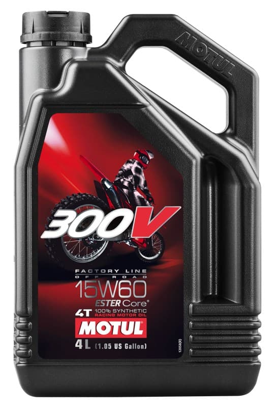 MOTUL OLJA 15W60 4L 300V FABRIKSLINA TERRÄNG/MOTORCYKLAR
