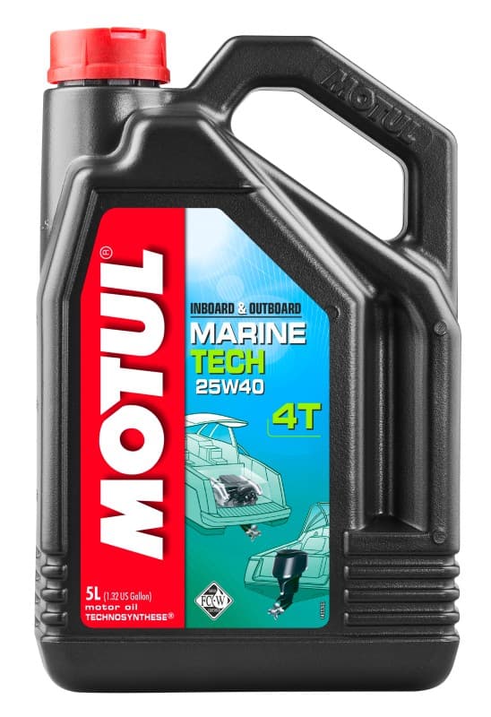 MOTUL ÖLJY 25W40 5L MARINE TECH 4T NMMA FC-WTM