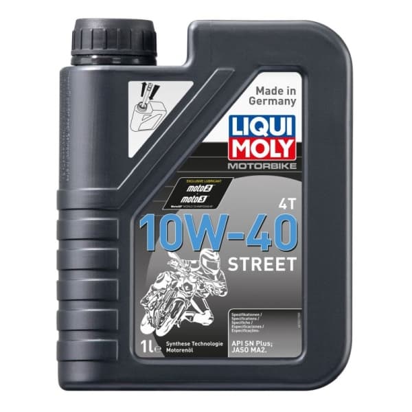 LIQUI MOLY ÖLJY 10W40 1L MOOTTORIPYÖRÄÖLJY 4T KATU-/MOOTTORIPYÖRÄT
