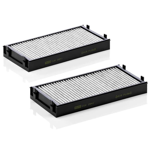 MANN-SUODATIN OHJAAMOON BMW X5/X6 3.5/4.0/4.8/5.0 08- AKTIIVIHIILELLÄ TÄYDELLINEN 2 KPL