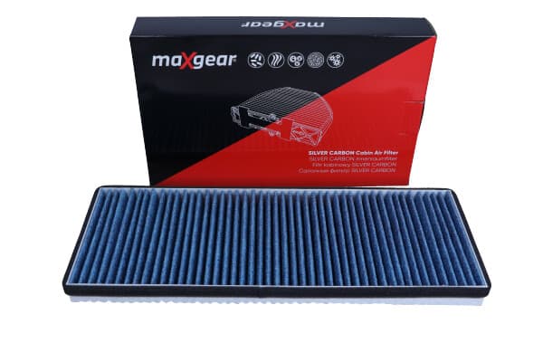 MAXGEAR KABINEFILTER VW A80 B4/A4/PASSAT 96- "SØLVKUL"" MED SØLVIONER OG AKTIVT KUL
