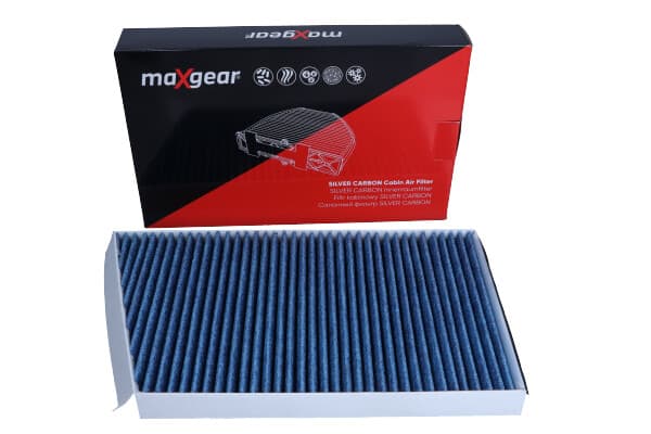 MAXGEAR-OHJAAMOSUODATIN DB W203 00- "SILVER CARBON" HOPEAIONEILLA JA AKTIIVIHIILELLÄ