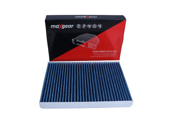 MAXGEAR OHJAAMOSUODATIN VW A3/GOLF 98-/BORA/BEETLE/OCTAVIA 96- ILMASTOINNILLA, KORKEA 30 MM "SILVER CARBON" HOPEAA IONEILLA JA AKTIIVIHIILELLÄ