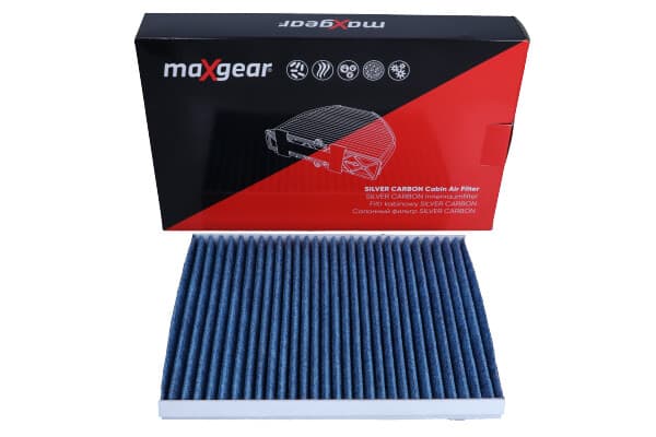 MAXGEAR-OHJAAMOSUODATIN FIAT STILO 01-/BRAVO 07- "SILVER CARBON" HOPEAIONEILLA JA AKTIIVIHIILELLÄ