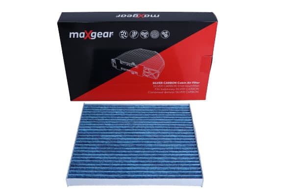 MAXGEAR-OHJAAMOSUODATIN TOYOTA AVENSIS 03-/COROLLA 02-09 UK "SILVER CARBON" HOPEAIONEILLA JA AKTIIVIHIILELLÄ