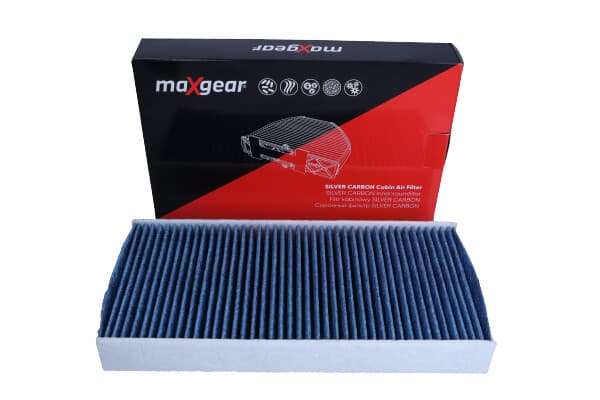 MAXGEAR-OHJAAMOSUODATIN PEUGEOT 407/CITROEN C5/C6 04- "SILVER CARBON" HOPEAIONEILLA JA AKTIIVIHIILELLÄ